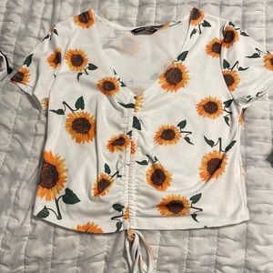 Sunflower crop top